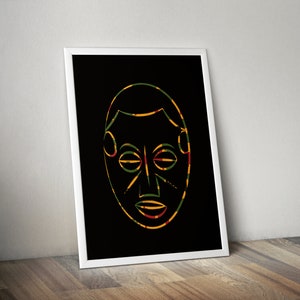 Nigeria Yoruba - African Mask - Special Edition Print - African Art Decor