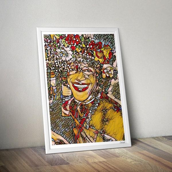 Marsha P Johnson Print - Modern Black Art Poster - Wall Art Print