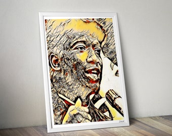 Fred Hampton - Wall Art Print - Modern Black Art Poster