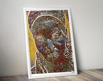 Ntozake Shange -  Special Edition Print - Wall Art - Modern Black Art Poster