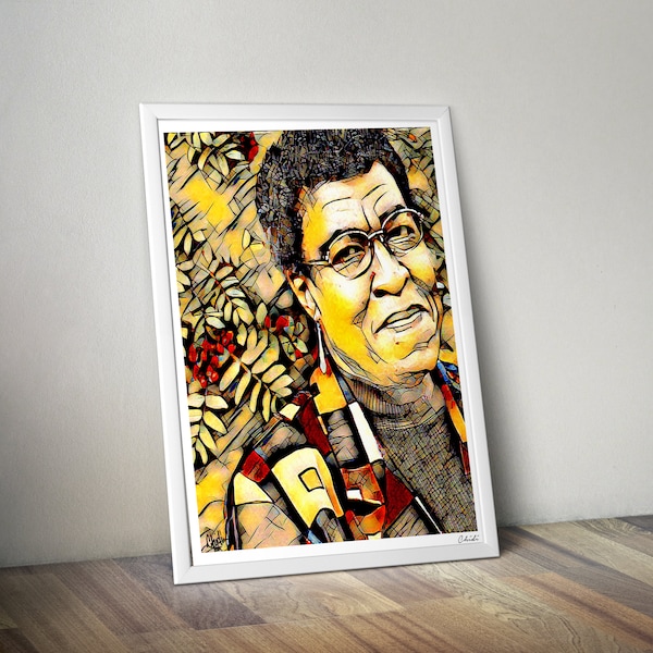 Octavia E. Butler - Stampa wall art - Poster di arte nera moderna