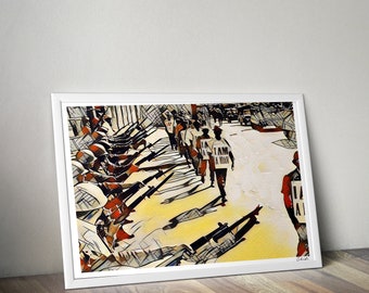 Memphis Sanitation Strike Kunstdruck: Schwarzes Geschichtsposter
