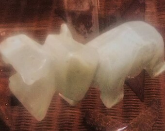 Carved Mexican Onyx Hippopotamus