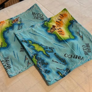 Mouchoirs de poche pour carte de l'Australie 15 cm (6 po.)