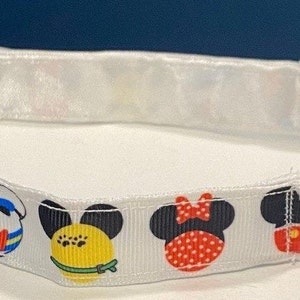 Mickey Mouse and Friends Non Slip Headband with Mickey Mouse, Donald Duck, Pluto, Minnie Mouse and Goofy as Mickey Heads