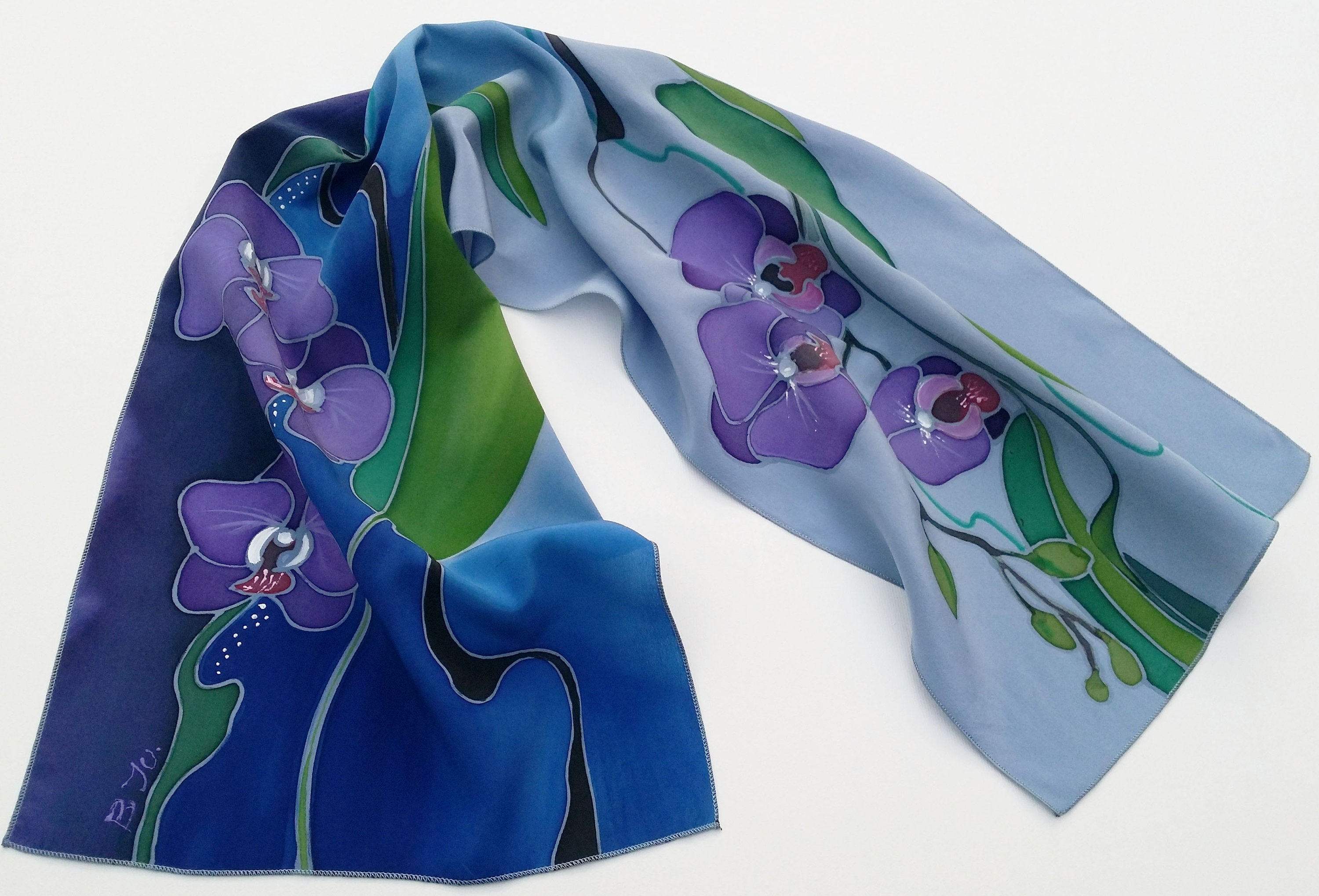 Blush Orchid Silk Scarf