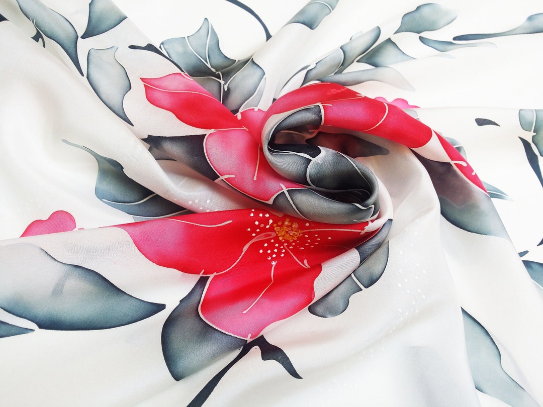 Silk Art Scarf (Vitta Serica Artis)(WindSong Flower) RJSTH@Fabric#3 RJSTHS2026 RJS main image 1