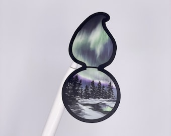 Northern Lights Piss Pot Weatherproof Sticker, Arctic Alaska AMMO, Munitions Air Force