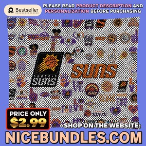 NBA Phoenix Suns Svg, NBA sports, Basketball Bundle Svg, NBA