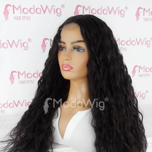 Long Black Volume Wavy Wig | Black Synthetic Long Hair | Everyday Long Black Wig | Long Wavy Hair Wig | Event Wig | Long Chestnut Party Wig