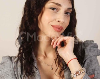 Long Dark Chocolate Chestnut 100% Human Hair Wig | Straight Human Hair Wig | Premium Quality Chestnut Natural Human Hair Wig
