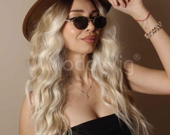 Long Blonde wavy lace front wig | Bonde wig | long wavy wig | long wig| natural look wig | beautiful wig | high quality lace front wig