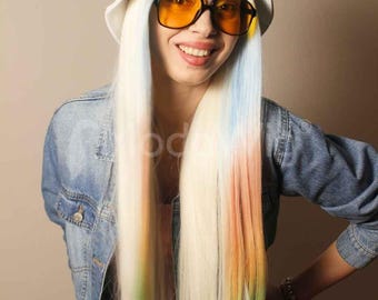 Lace front luxury blonde long WIG | 100% Natural look | Human hair soft feeling | Long blonde wig | Beautiful Wig | Perfect Lace front Wig