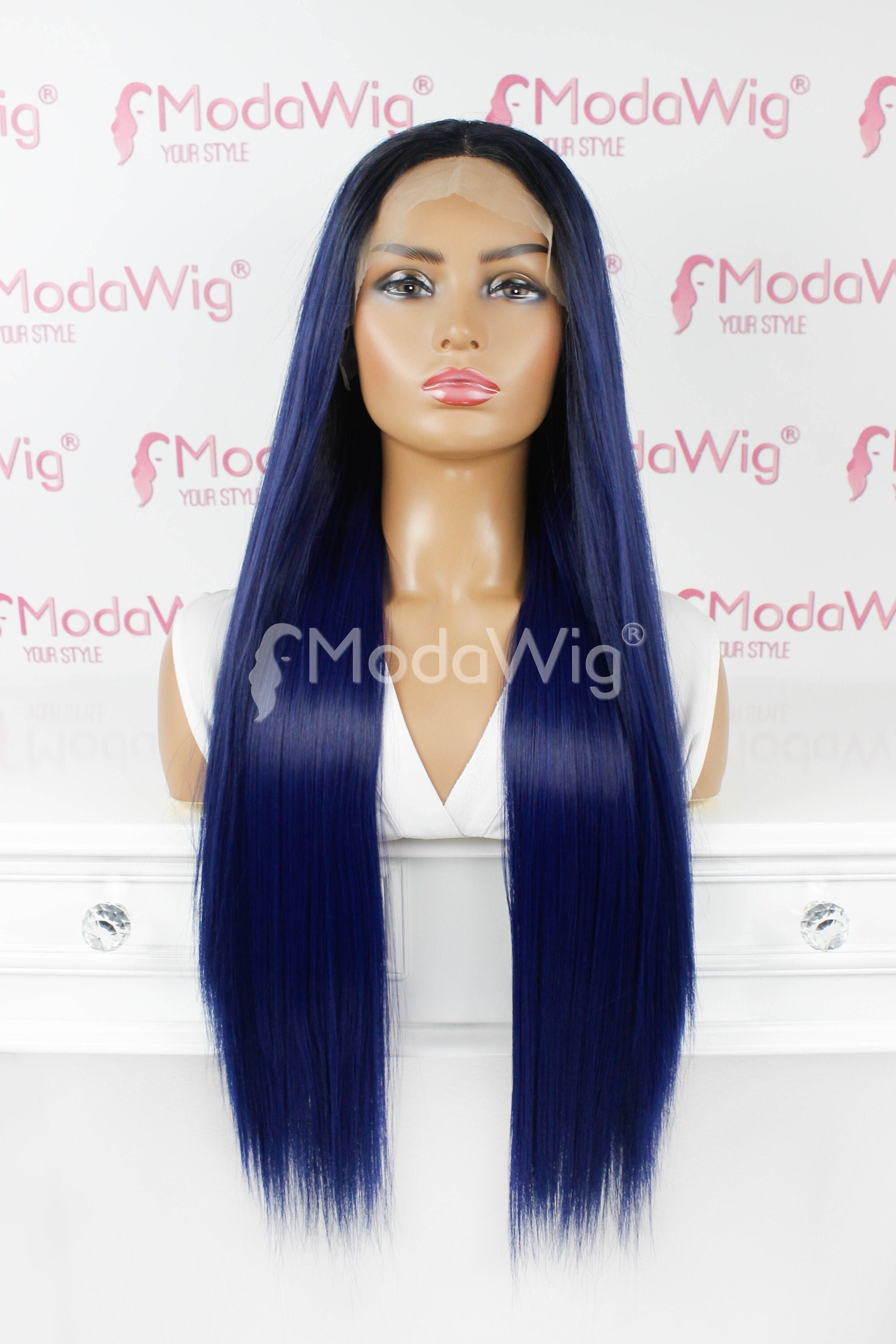 blue lace front wigs