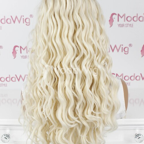 Long blonde curly lace front wig | blonde shops wig | long curly hair | long wig | natural look wig | beautiful wig | high quality lace front