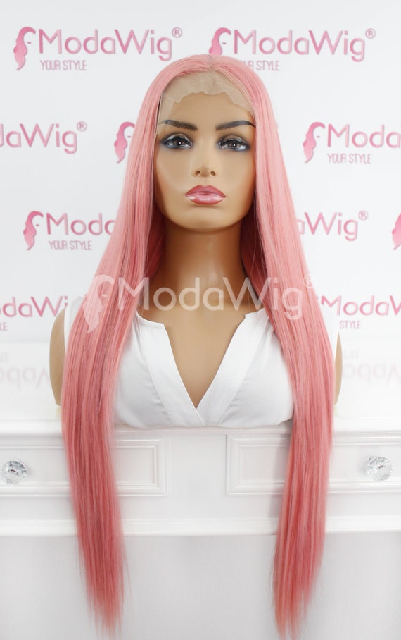 Pink wig etsy hotsell