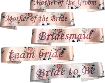 PINK ELEGANT HEN PARTY SASH SASHES GIRLS DO NIGHT OUT ACCESSORIES