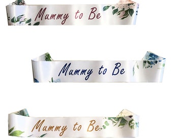 personalised baby shower sash