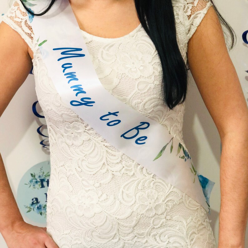 Floral Baby Shower Sashes Mummy to Be Sash Mum to Be Sash Etsy UK