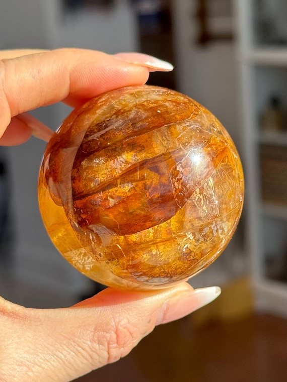 Sphère de Quartz Golden Healer naturel de qualité supérieure ~ du Brésil