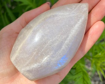 Moonstone flame, piece No. 516, beautiful flashes, natural crystal, Moonstone crystal, healing crystal - fertility, Intuition, hormones