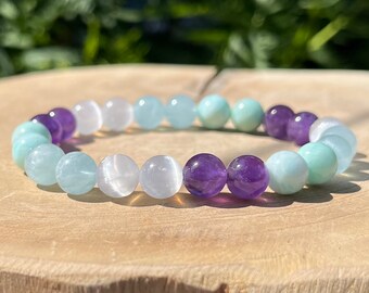Zen bracelet | crystal healing bracelet | Natural gemstones bracelet | stone beads | mala bracelet | gift for her