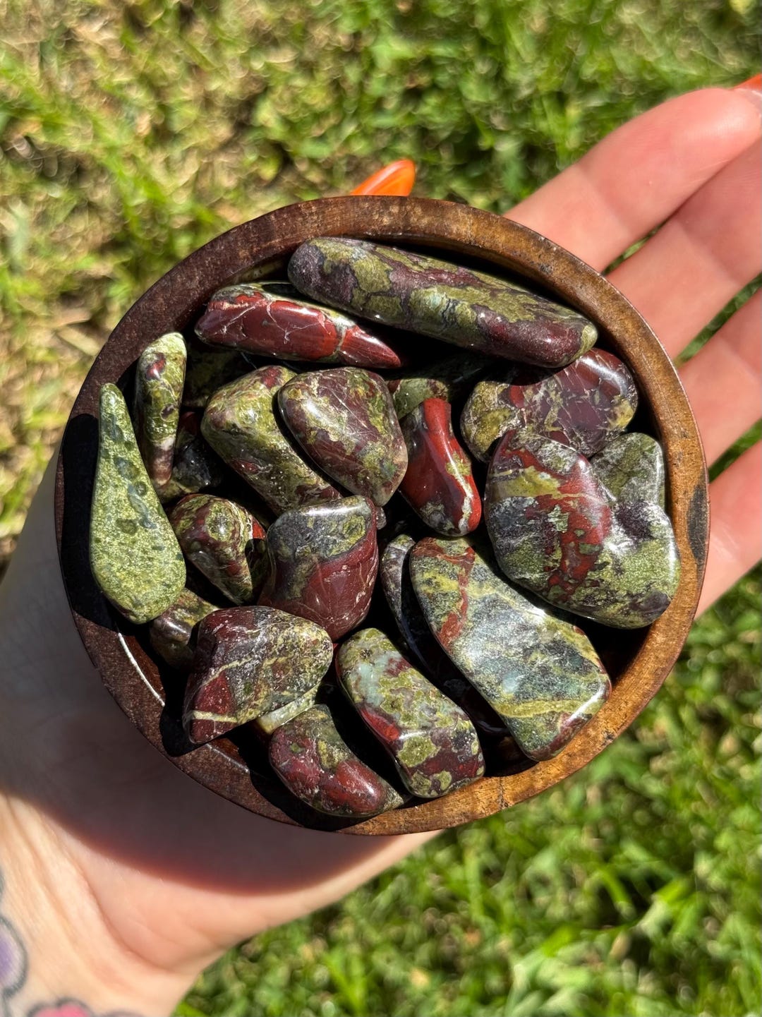 Dragon's Blood Jasper Tumbled - From Congo - Etsy