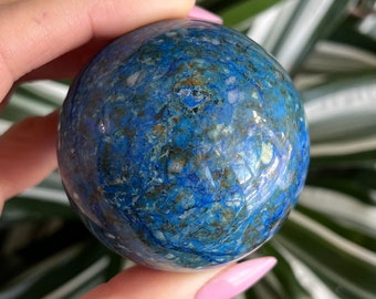 Rare* 205 grams Azurite sphere, from Utah, Natural & untreated, Unique collection piece, Azurite mineral, natural