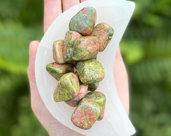 Natural Unakite purified with Palo Santo & infused with Reiki energy - emotions, spirituality, connexion, transformation, convalescence