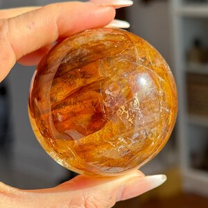 High quality natural Golden Healer Quartz sphere | from Brazil image 2