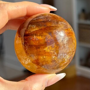 High quality natural Golden Healer Quartz sphere | from Brazil image 3