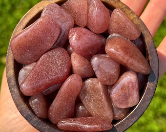 Natural Red Aventurine tumbled from Zimbabwe
