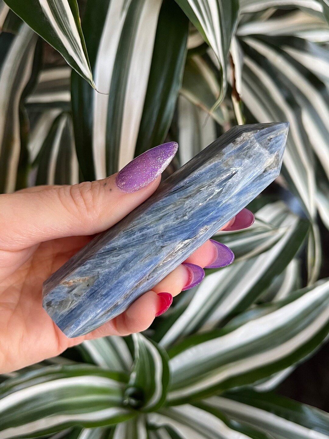 Natural Blue Kyanite Tower Natural Kyanite Crystal Tower, Piece No. 704