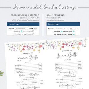 LDS Baptism Program