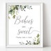 Greenery Signs, Baby Shower Signs, Custom Sign, Printable Signs ...