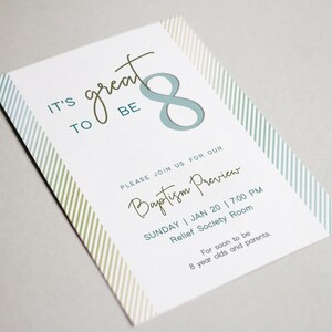 LDS Baptism Preview Printable Invitation, EDITABLE Invitation Printable ...