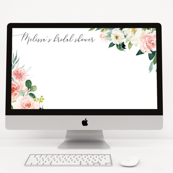 Bridal Shower Zoom Background Etsy