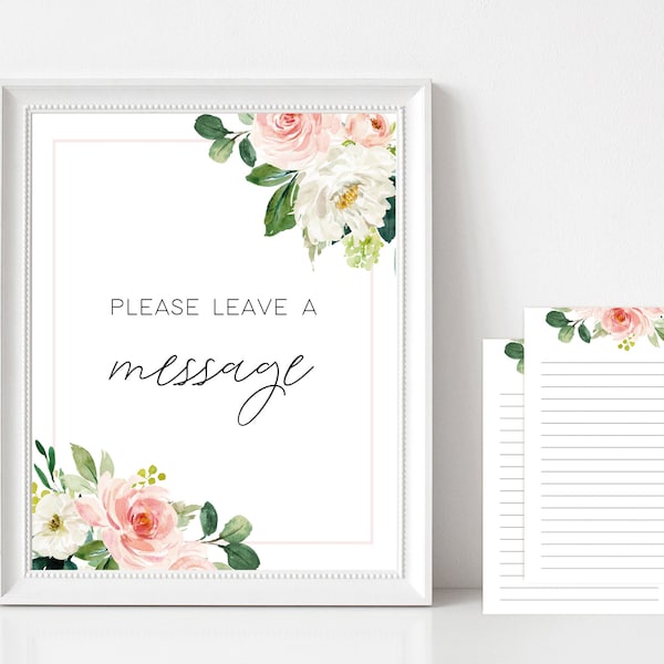 Floral Baptism Blank Wish Cards Etsy