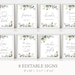 Greenery Signs, Bridal Shower Signs, Custom Sign, Wedding Signs, Printable Signs Template, Instant Download, Corjl, GE01