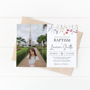 Editable LDS Baptism Program Printable, LDS Baptism Invitation ...