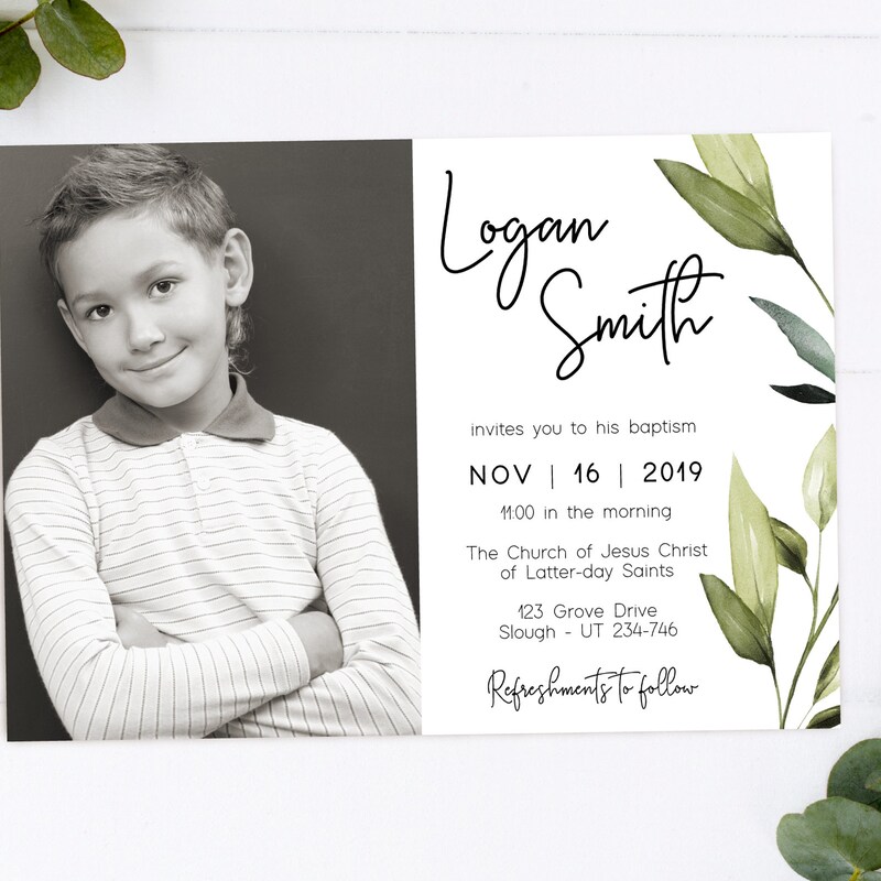Baptism Announcement - Etsy