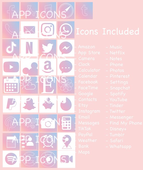 37 Ios 14 App Icons Inspired By Bts Love Yourself Album Etsy