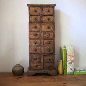 Vintage Antique Rustic Primative Wood Spice Rack Knick Knack Apothecary Storage Shelf Solid Wood