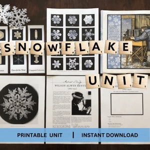 Snöflinge-enhetsstudie ǀ Charlotte Mason Hemundervisning ǀ Kristen bibelbaserad vetenskap ǀ Förskola till grundskola ǀ Vinterutbildning