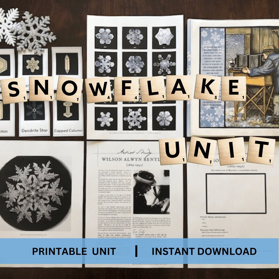 Snowflake Unit Study ǀ Charlotte Mason Homeschool ǀ Christian Scripture ...
