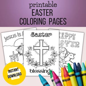 Easter Coloring Pages for Kids | Easter Craft | Sunday School Activity | Holy Week Activity