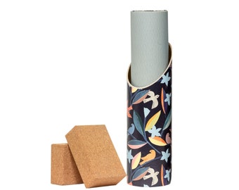 Floral Yoga Mat Tube: Penelope Dullaghan Design, Wellness Storage