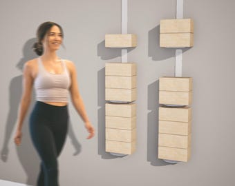 Floating Yoga Block Wall Bracket: Yoga Studio Storage Organizer