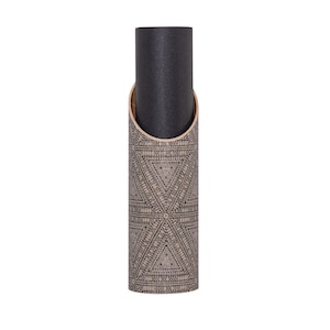 Yoga Mat Tube | Tribal Pattern, Yoga Mat Holder, Clever Storage, Home Yoga Studio Decor, Workout Equipment & Organization, Home Gym Decor