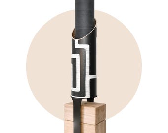 Minimalist Yoga Mat Storage Tube: Includes Yoga Block Hardware